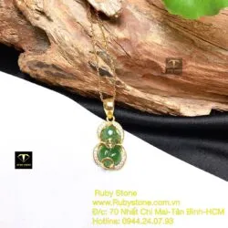 Mặt dây chuyền Tỳ hưu Ngọc bích, vàng 18k - Ảnh 3