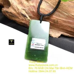 Mặt dây chuyền ngọc bích Canada chạm Rồng, kích thước 48mm - Hình ảnh 8