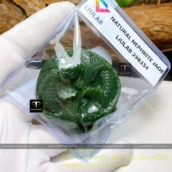 Mặt dây chuyền Song ngư ngọc bích, kích thuớc 50mm - Hình ảnh 2