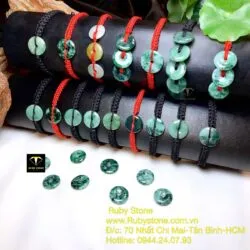 Vòng tết tay Đồng điếu sơn thuỷ dầu lý đơn, đường kính 15mm - Ảnh 4
