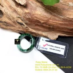 Nhẫn ngọc cẩm thạch sơn thuỷ bản 8 ly - Ảnh 10