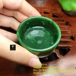 Ly trà ngọc bích Canada, kích thước 55x30x5mm