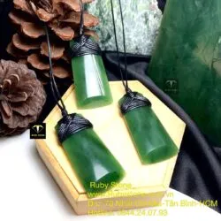 Mặt dây chuyền ngọc bích Maori kiểu Bound Toki, kích thước 55mm