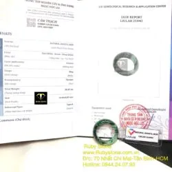 Nhẫn ngọc cẩm thạch sơn thuỷ bản 8 ly - Ảnh 6