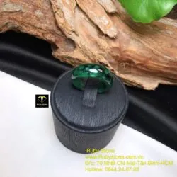 Nhẫn ngọc cẩm thạch xanh đen, bản 8 ly - Ảnh 8