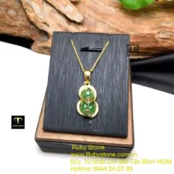 Mặt dây chuyền Tỳ hưu Ngọc bích, vàng 18k