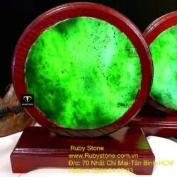 Đèn bàn Ngọc bích tròn, kích thước 20x17x6cm - Hình ảnh 2