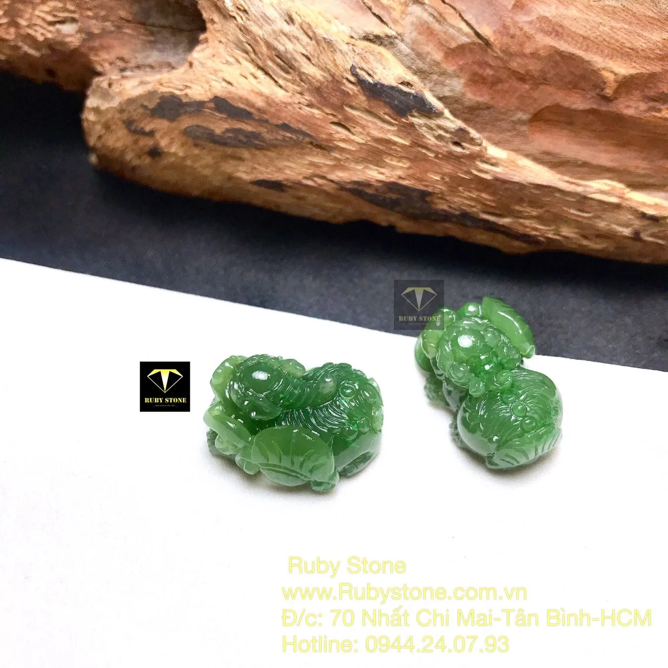 Tỳ hưu ngọc bích Canada xanh lá chạm trổ tinh xảo Tỳ hưu ngọc bích Canada xanh lá chạm trổ tinh xảo - Ảnh 6