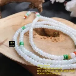 Chuỗi phỉ thuý băng ngọc bánh xe 5 ly