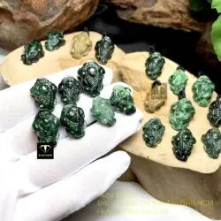 Thiềm thừ ngọc Cẩm thạch sơn thuỷ (Jadeite A) - Hình ảnh 2