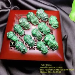 Tỳ hưu ngọc Cẩm thạch sơn thuỷ A - Hình ảnh 2