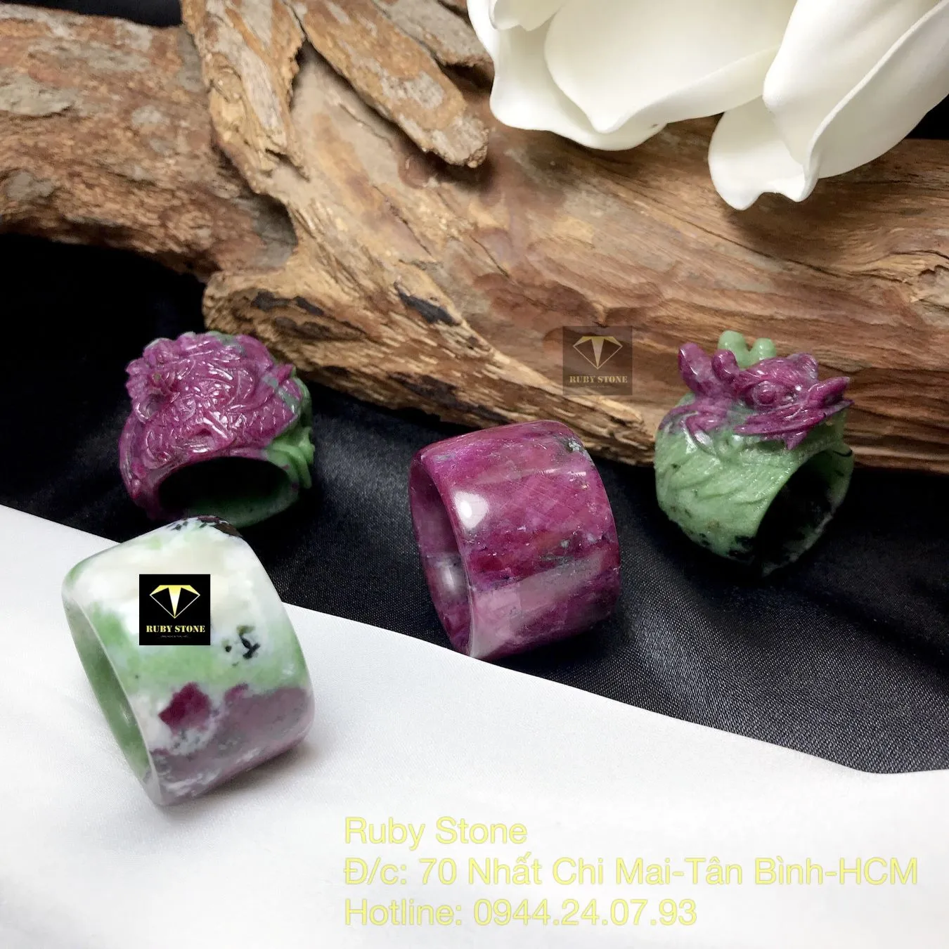Nhẫn càn long Ruby Nam Phi (Ruby zoisite) Nhẫn càn long Ruby Nam Phi (Ruby zoisite) - Ảnh 2