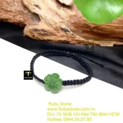 Vòng tết tay hoa mai ngọc bích xanh lá - Ảnh 5
