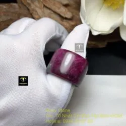 Nhẫn càn long Ruby Nam Phi (Ruby zoisite) - Ảnh 2