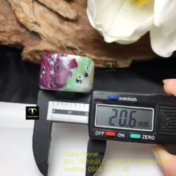 Nhẫn càn long Ruby Nam Phi (Ruby zoisite) - Ảnh 4