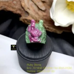 Nhẫn đầu rồng Ruby Nam Phi (Ruby zoisite)