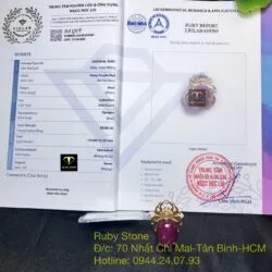 Nhẫn nhện Ruby Nam Phi, vàng 18k - Ảnh 8