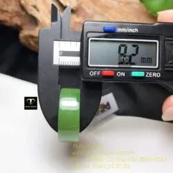Nhẫn ngọc bích Canada xanh lá, bản 10mm - Hình ảnh 3