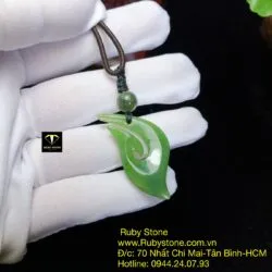 Mặt dây chuyền ngọc bích Maori, KT 38mm - Hình ảnh 4
