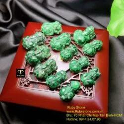 Tỳ hưu ngọc Cẩm thạch sơn thuỷ A - Hình ảnh 4