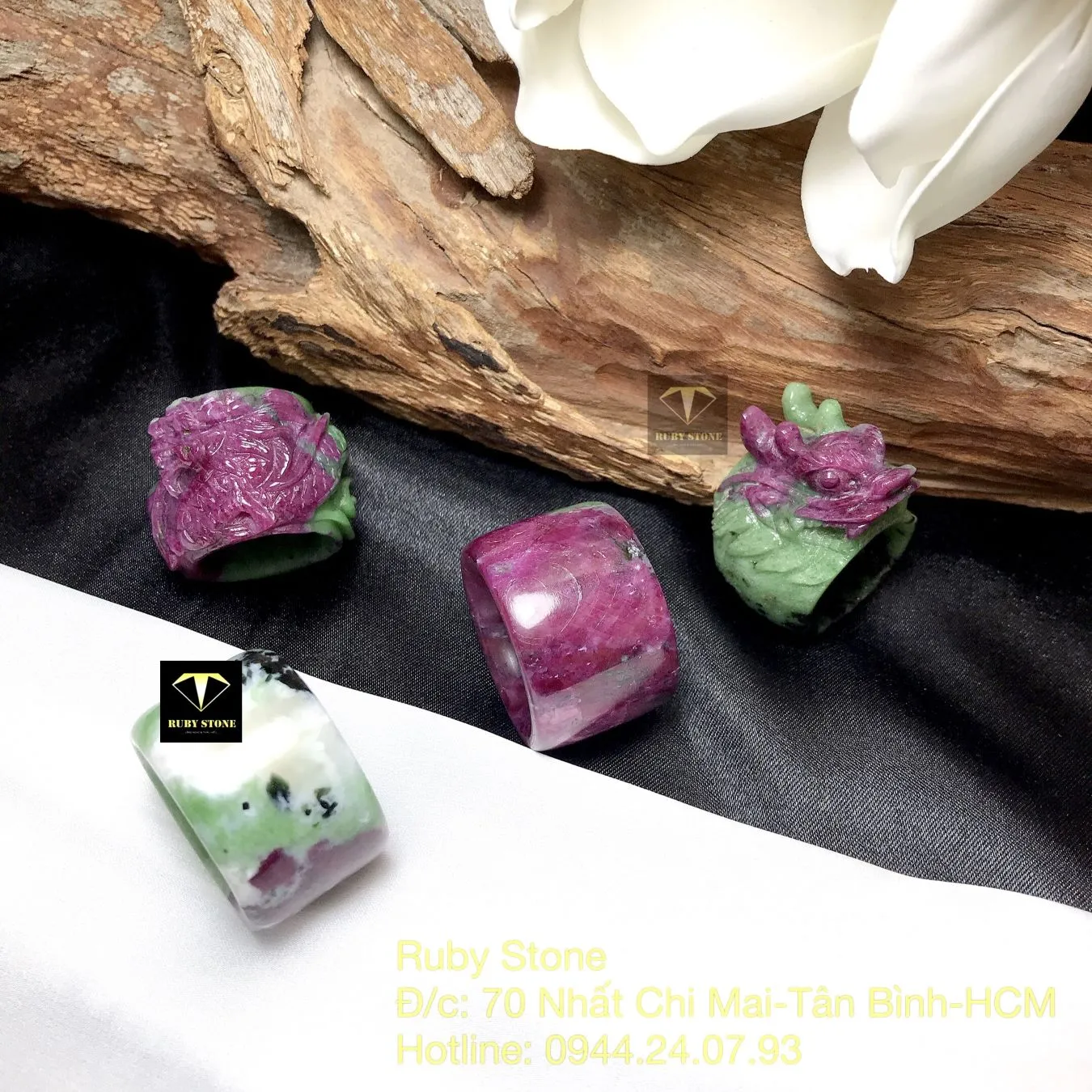 Nhẫn càn long Ruby Nam Phi (Ruby zoisite) Nhẫn càn long Ruby Nam Phi (Ruby zoisite) - Ảnh 4