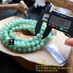 Chuỗi ngọc cẩm thạch đậu lý 108 hạt 7,5 ly