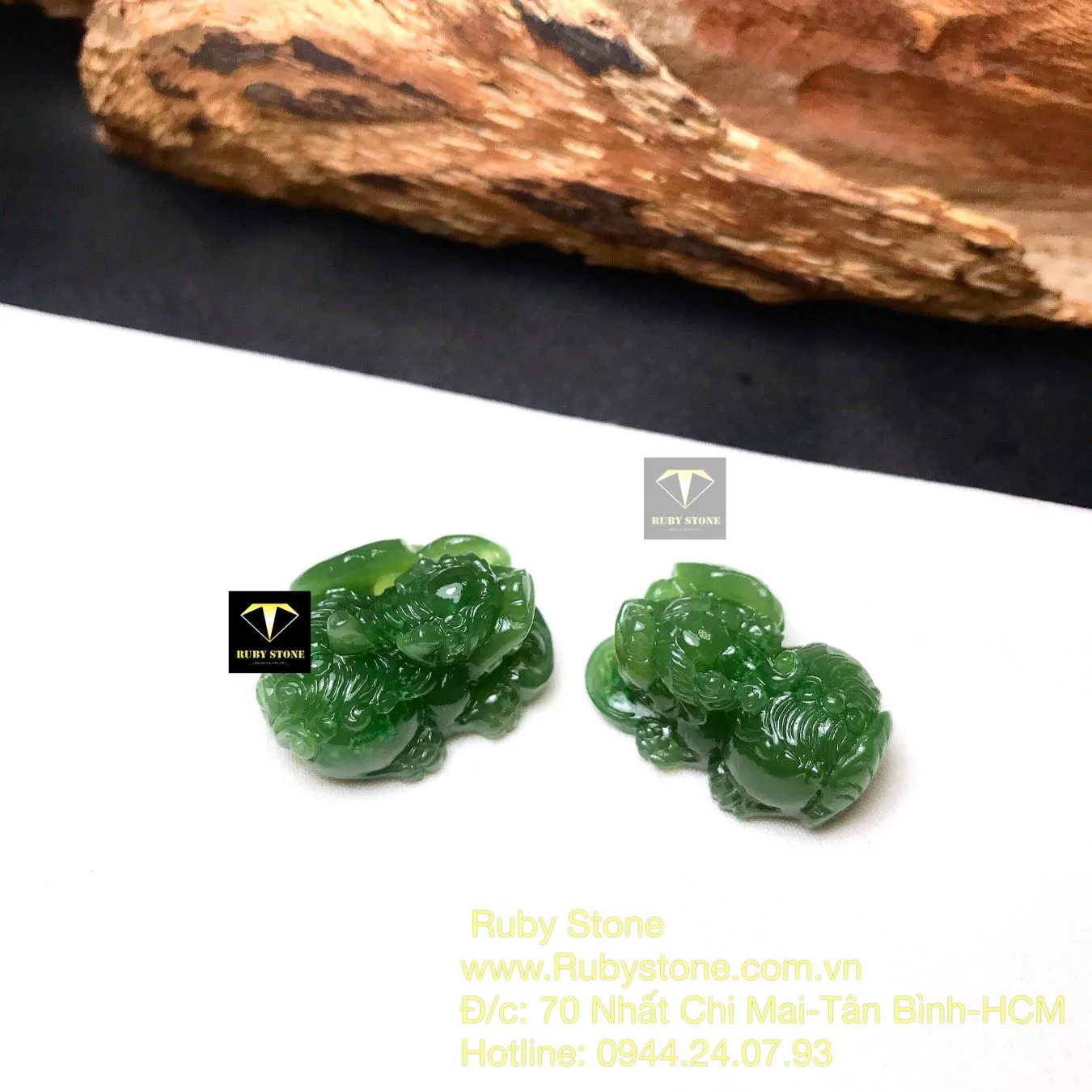 Tỳ hưu ngọc bích Canada xanh lá chạm trổ tinh xảo Tỳ hưu ngọc bích Canada xanh lá chạm trổ tinh xảo - Ảnh 5