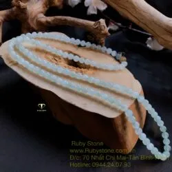 Chuỗi phỉ thuý lam băng 7 ly 108 hạt - Ảnh 6