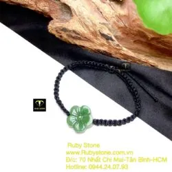 Vòng tết tay hoa mai ngọc bích xanh lá - Ảnh 4