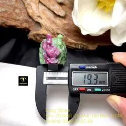 Nhẫn đầu rồng Ruby Nam Phi (Ruby zoisite) - Ảnh 2