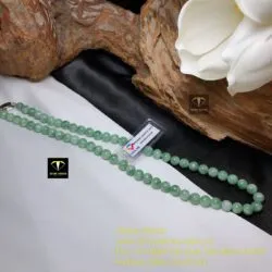 Chuỗi cổ ngọc cẩm thạch đậu lý 61 hạt