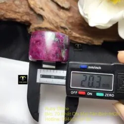 Nhẫn càn long Ruby Nam Phi (Ruby zoisite) - Ảnh 4