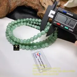 Chuỗi ngọc cẩm thạch đậu lý 108 hạt 7,5 ly