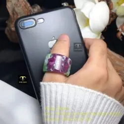 Nhẫn càn long Ruby Nam Phi (Ruby zoisite)