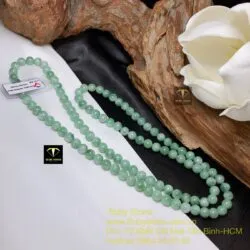 Chuỗi ngọc cẩm thạch đậu lý 108 hạt 7,5 ly