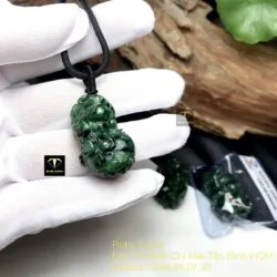 Tỳ hưu ngọc Cẩm thạch sơn thuỷ - Ảnh 5