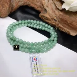 Chuỗi ngọc cẩm thạch đậu lý 108 hạt 7,5 ly