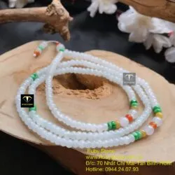 Chuỗi phỉ thuý băng ngọc bánh xe 5 ly