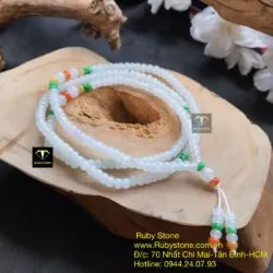 Chuỗi phỉ thuý băng ngọc bánh xe 5 ly