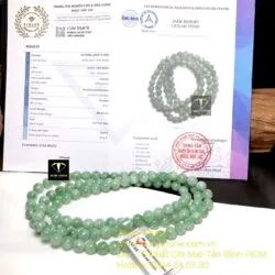 Chuỗi ngọc cẩm thạch đậu lý 108 hạt 7,5 ly