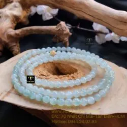 Chuỗi phỉ thuý lam băng 7 ly 108 hạt - Ảnh 7