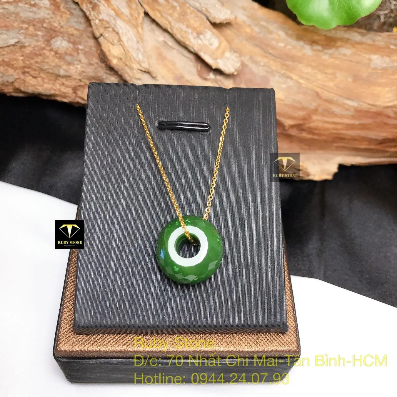 Charm ngọc bích mài giác xanh lá Charm ngọc bích mài giác xanh lá - Ảnh 8