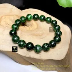 Vòng chuỗi Cẩm thạch sơn thuỷ xanh đen 10 ly - Ảnh 6