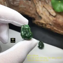 Tỳ hưu Ngọc bích chạm khắc tinh xảo, kích thước 20mm - Ảnh 2