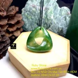 Mặt dây chuyền ngọc bích Maori, KT 40mm - Ảnh 3