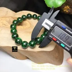 Vòng chuỗi Cẩm thạch sơn thuỷ xanh đen 10 ly - Ảnh 4
