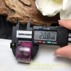 Nhẫn càn long Ruby Nam Phi (Ruby zoisite) - Ảnh 3