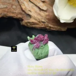 Nhẫn đầu rồng Ruby Nam Phi (Ruby zoisite) - Ảnh 6