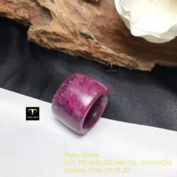 Nhẫn càn long Ruby Nam Phi (Ruby zoisite) - Ảnh 5
