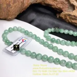 Chuỗi ngọc cẩm thạch đậu lý 108 hạt 7,5 ly